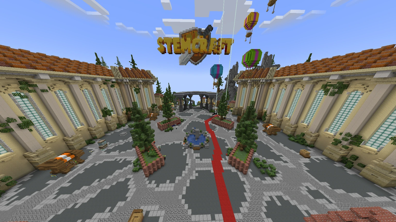 STEMCraft players building together in a welcoming world