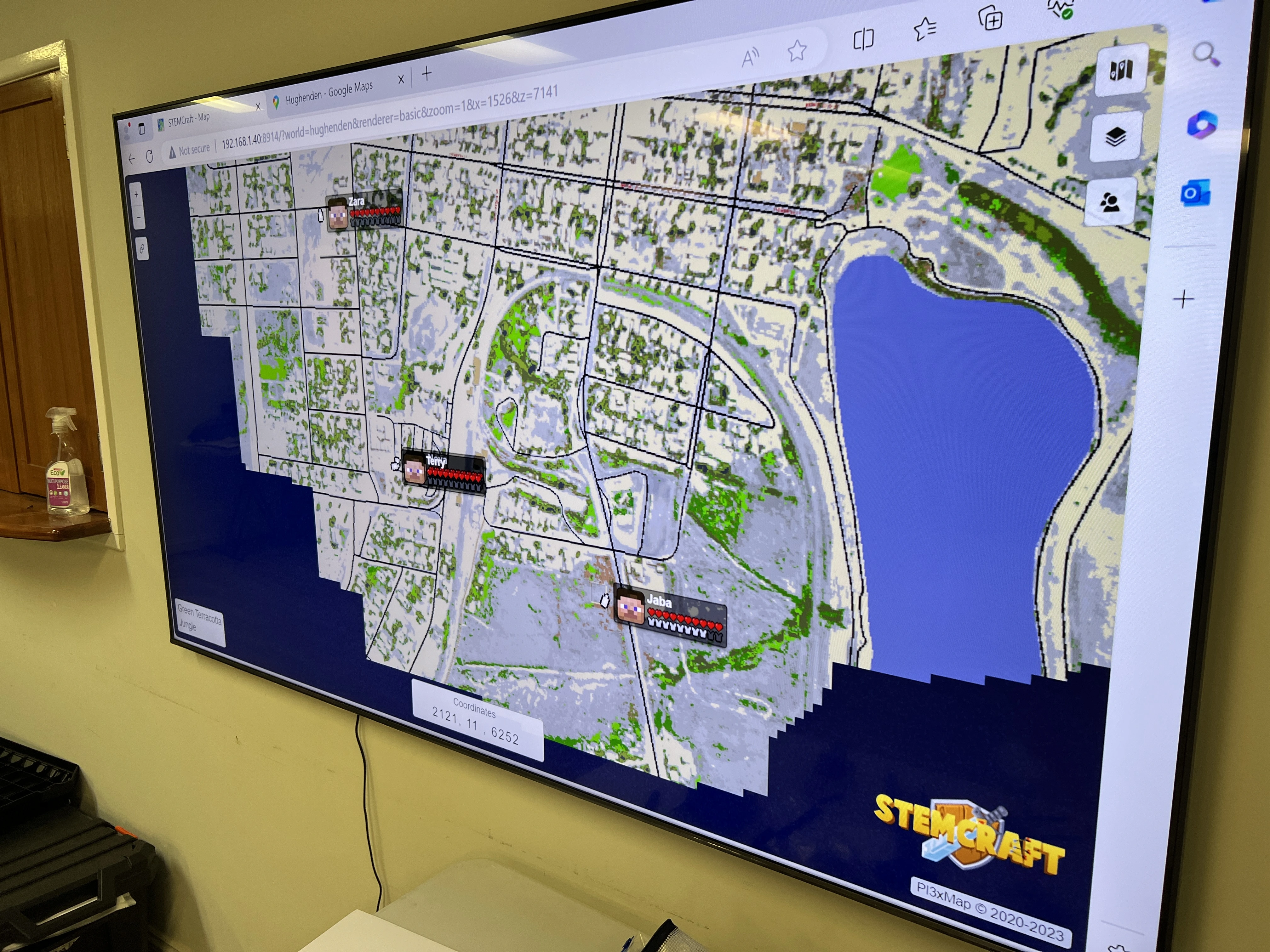A workshop map that shows the STEMCraft joining process