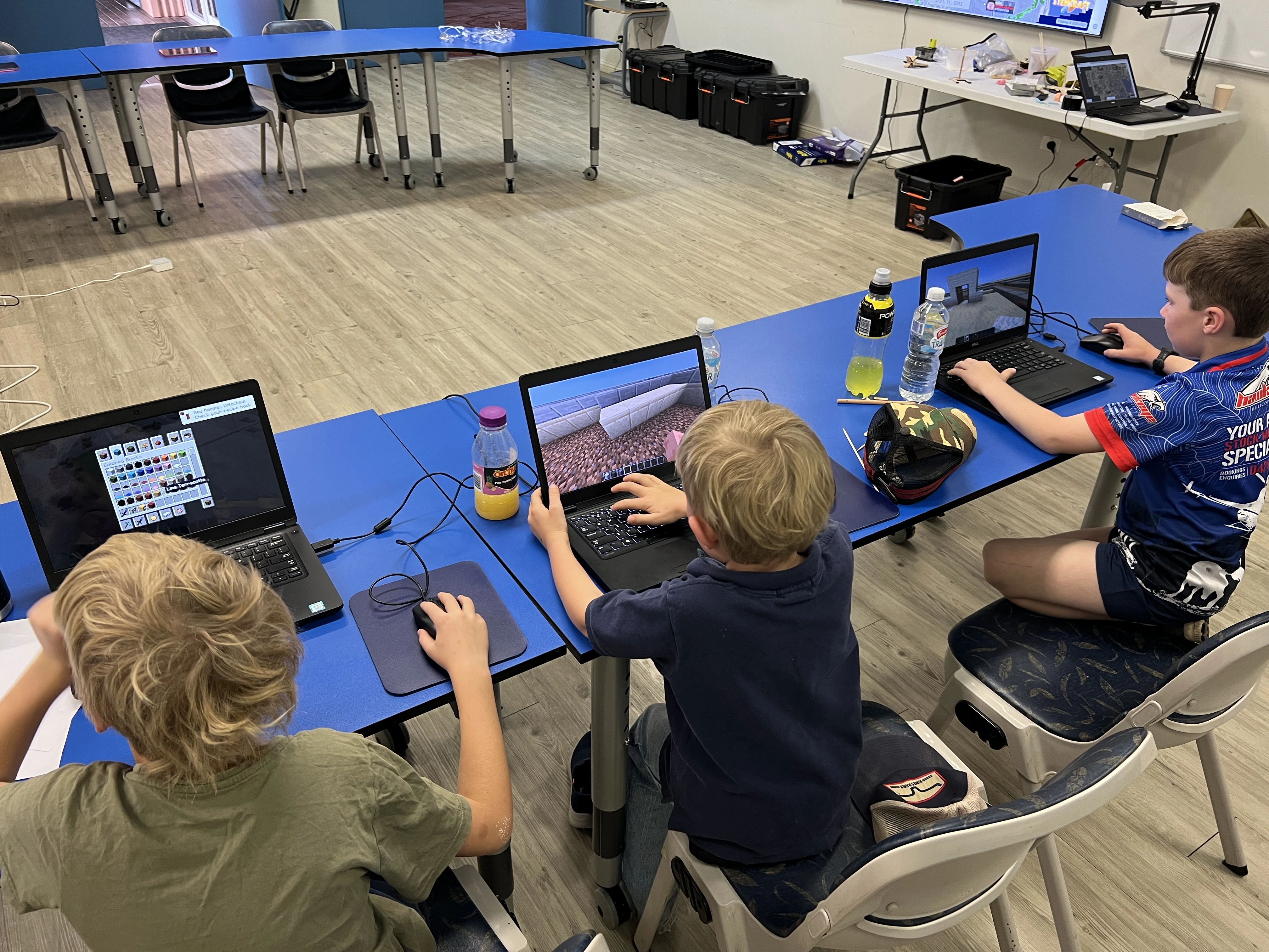 A STEMCraft workshop scene suited to schools and OSHC providers
